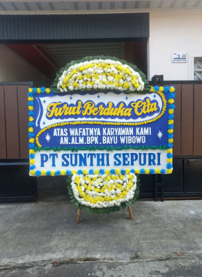 Papan Bunga Duka di Fontein